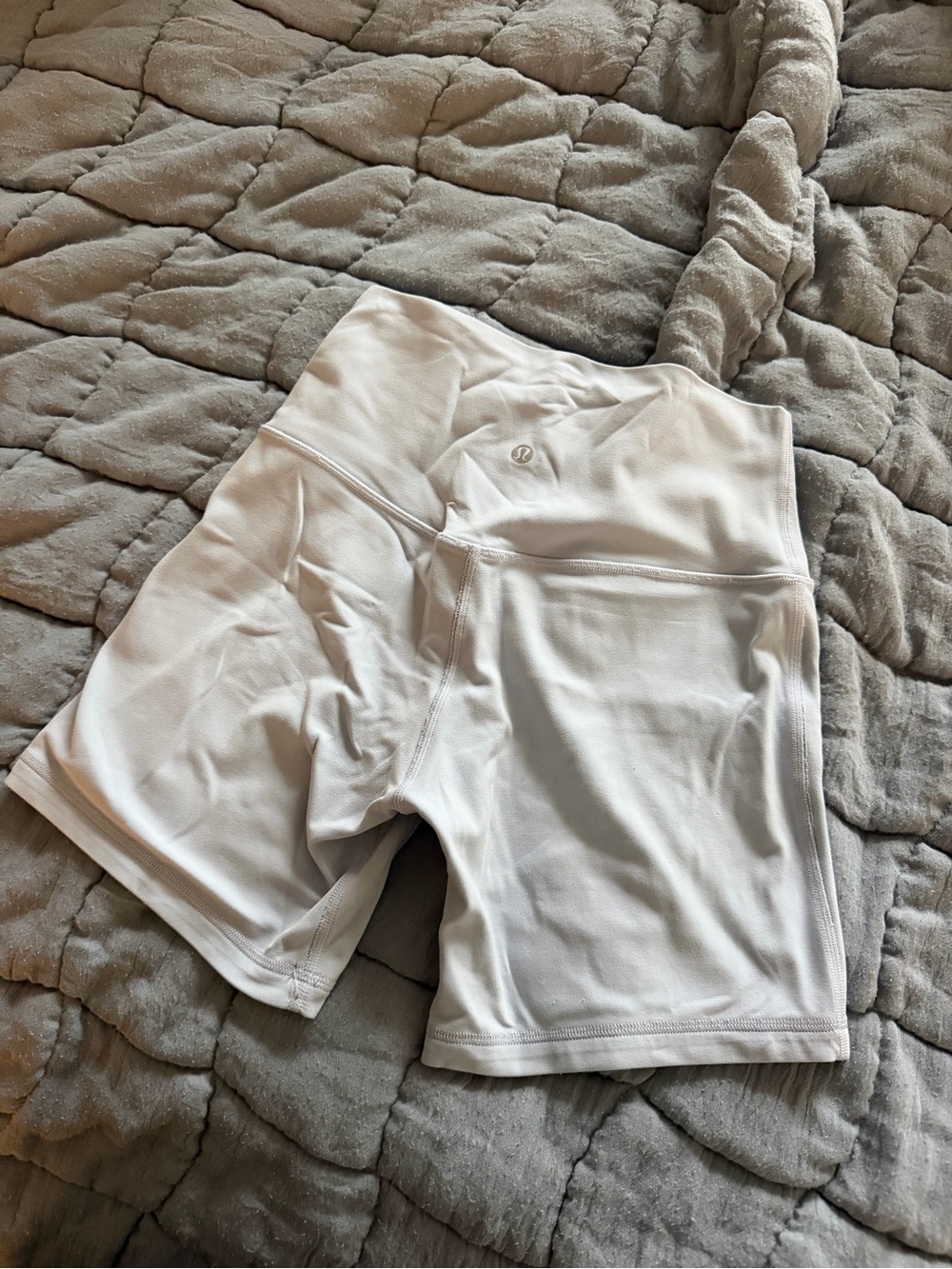 Lululemon Baby Blue High-Rise Bike Shorts